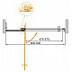 Душевая дверь в нишу CEZARES SLIDER-B-1-80/90-C-GM