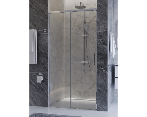 Душевая дверь CEZARES PLANE-BF-1-100-C-CR, 100х195, профиль хром, стекло прозрачное