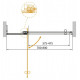 Душевая дверь в нишу CEZARES SLIDER-B-1-70/80-C-NERO