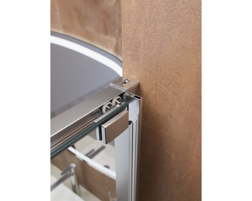 Душевая дверь CEZARES LUX-B-FS-11-110-C-CR, 110 см, профиль глянцевый хром, стекло прозрачное