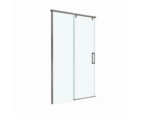 Душевая дверь в нишу BelBagno SOFT_CLOSE-1-BF-1-110-C-GM профиль оружейная сталь, стекло прозрачное