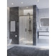 Душевая дверь CEZARES PLANE-BF-1-100-C-GM, 100х195, профиль оружейная сталь, стекло прозрачное
