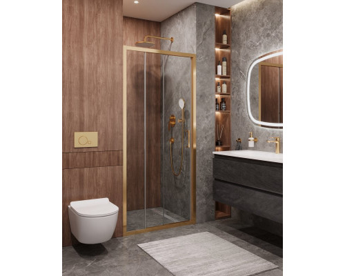 Душевая дверь в нишу CEZARES MOLVENO-BF-3-90-C-BORO-IV