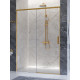 Душевая дверь CEZARES PLANE-BF-1-130-C-BORO, 130х195, профиль брашированное золото, стекло прозрачное