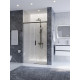 Душевая дверь CEZARES PLANE-BF-1-120-C-GM, 120х195, профиль оружейная сталь, стекло прозрачное