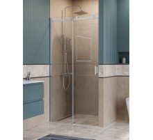 Душевая дверь в нишу BelBagno SOFT_CLOSE-2-BF-1-100-C-Cr профиль хром, стекло прозрачное