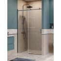 Душевая дверь в нишу BelBagno  SOFT_CLOSE-2-BF-1-130-C-GM профиль оружейная сталь, стекло прозрачное