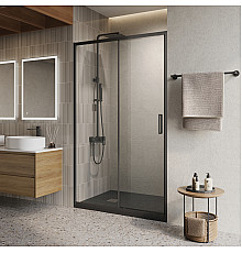 Душевая дверь в нишу BelBagno LUCE-BF-1-120-C-NERO