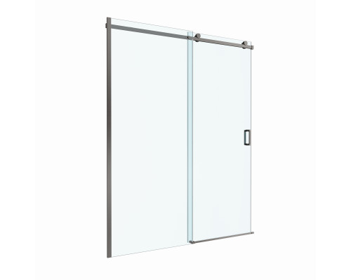 Душевая дверь в нишу BelBagno SOFT_CLOSE-2-BF-1-160-C-GM профиль оружейная сталь, стекло прозрачное
