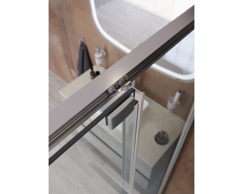 Душевая дверь CEZARES LUX-B-FS-11-100-C-CR, 100 см, профиль хром глянцевый, стекло прозрачное