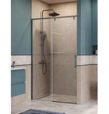 Душевая дверь в нишу BelBagno SOFT_CLOSE-1-BF-1-120-C-GM профиль оружейная сталь, стекло прозрачное