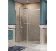 Душевая дверь в нишу BelBagno SOFT_CLOSE-2-BF-1-160-C-Cr профиль хром, стекло прозрачное