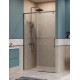 Душевая дверь в нишу BelBagno SOFT_CLOSE-1-BF-1-110-C-GM профиль оружейная сталь, стекло прозрачное