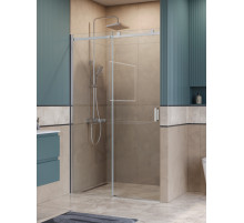 Душевая дверь в нишу BelBagno SOFT_CLOSE-2-BF-1-120-C-Cr профиль хром, стекло прозрачное