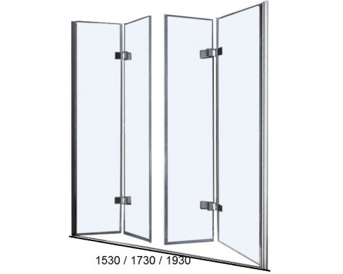 Душевая дверь в нишу CEZARES ELENA-W-BS-22-160-C-Cr