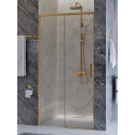 Душевая дверь CEZARES PLANE-BF-1-100-C-BORO, 100х195, профиль брашированное золото, стекло прозрачное