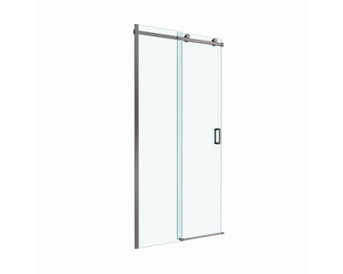 Душевая дверь в нишу BelBagno SOFT_CLOSE-2-BF-1-110-C-GM профиль оружейная сталь, стекло прозрачное