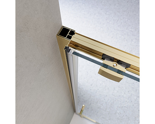 Душевая дверь в нишу BelBagno LUCE-BF-1-120-C-ORO