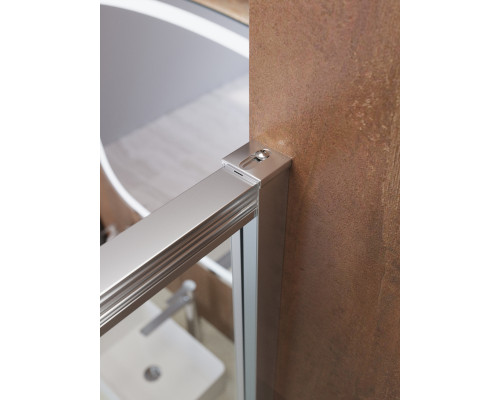 Душевая дверь CEZARES LUX-B-FS-11-100-C-CR, 100 см, профиль хром глянцевый, стекло прозрачное