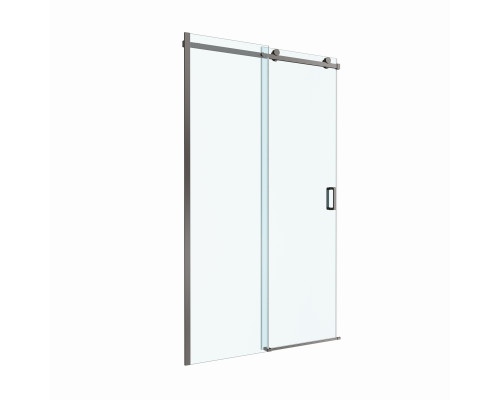Душевая дверь в нишу BelBagno  SOFT_CLOSE-2-BF-1-130-C-GM профиль оружейная сталь, стекло прозрачное