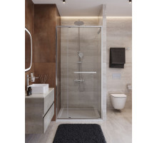 Душевая дверь CEZARES LUX-B-FS-11-110-C-CR, 110 см, профиль глянцевый хром, стекло прозрачное