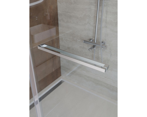 Душевая дверь CEZARES LUX-B-FS-1-90-C-CR, 90 см, профиль хром глянцевый, стекло прозрачное