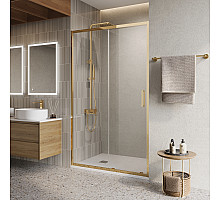 Душевая дверь в нишу BelBagno LUCE-BF-1-120-C-ORO