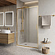 Душевая дверь в нишу BelBagno LUCE-BF-1-120-C-ORO