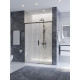 Душевая дверь CEZARES PLANE-BF-1-130-C-GM, 130х195, профиль оружейная сталь, стекло прозрачное