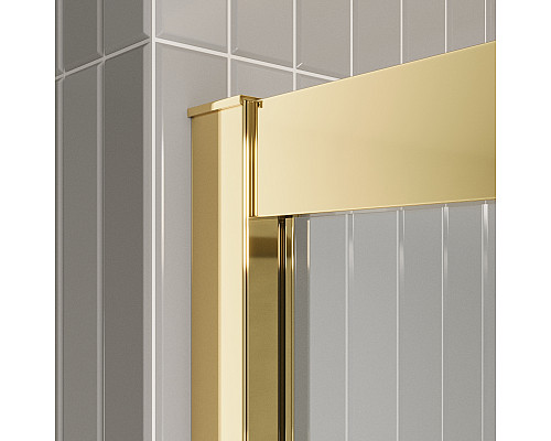 Душевая дверь в нишу BelBagno LUCE-BF-1-120-C-ORO