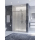 Душевая дверь CEZARES PLANE-BF-1-140-C-IN, 140х195, профиль сатин матовый, стекло прозрачное