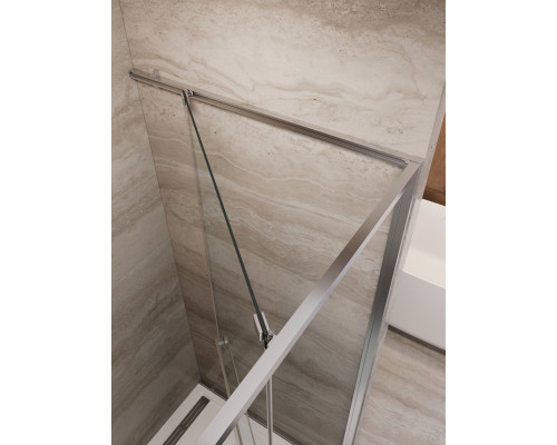 Душевая дверь CEZARES LUX-B-FS-11-110-C-CR, 110 см, профиль глянцевый хром, стекло прозрачное