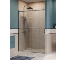 Душевая дверь в нишу BelBagno SOFT_CLOSE-2-BF-1-140-C-GM профиль оружейная сталь, стекло прозрачное