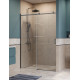 Душевая дверь в нишу BelBagno SOFT_CLOSE-2-BF-1-140-C-GM профиль оружейная сталь, стекло прозрачное