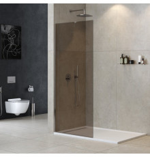 Душевая перегородка универсальная с односторонним входом CEZARES LIBERTA-L-1-TB-90-BR-Cr