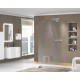 Душевая перегородка CEZARES LIBERTA-L-2-110-120-GR-Cr кронштейн 120 см