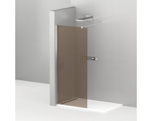 Душевая перегородка CEZARES LIBERTA-L-1-80-120-BR-Cr кронштейн 120см