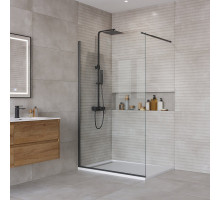 Душевая перегородка BelBagno KRAFT-L-1-120-C-NERO
