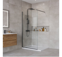 Душевая перегородка BelBagno KRAFT-L-1-90-C-NERO