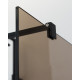 Душевая перегородка CEZARES LIBERTA-L-2-110-120-BR-NERO кронштейн 120 см
