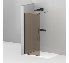 Душевая перегородка CEZARES LIBERTA-L-1-120-120-BR-NERO кронштейн 120см