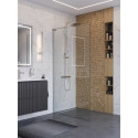 Душевая перегородка BelBagno UNO-L-1-TB-100-C-Cr, 100 см, профиль хром, стекло прозрачное