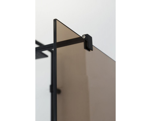 Душевая перегородка CEZARES LIBERTA-L-1-110-120-BR-NERO кронштейн 120см