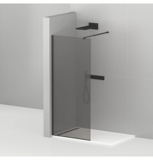 Душевая перегородка CEZARES LIBERTA-L-1-100-120-GR-NERO кронштейн 120см
