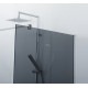 Душевая перегородка CEZARES LIBERTA-L-1-90-120-GR-Cr кронштейн 120см
