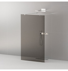 Душевая перегородка CEZARES LIBERTA-L-2-100-120-GR-Cr кронштейн 120 см