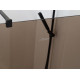 Душевая перегородка CEZARES LIBERTA-L-2-90-120-BR-NERO кронштейн 120 см