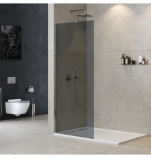 Душевая перегородка универсальная с односторонним входом CEZARES LIBERTA-L-1-TB-100-GR-Cr