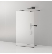 Душевая перегородка CEZARES LIBERTA-L-2-130-120-C-NERO кронштейн 120 см