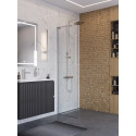 Душевая перегородка BelBagno UNO-L-1-TB-70-C-Cr. 70 см, профиль хром, стекло прозрачное